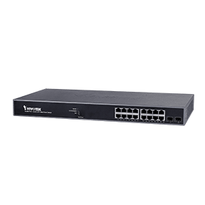 Фотография товара 'Vivotek Коммутатор управляемый 16-Port GbE RJ45(PoE) +2-Port GbE SFP, AW-GEV-184B-250'